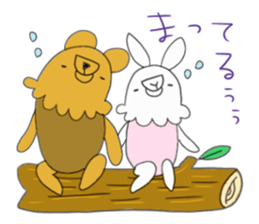 Rabbit and Beaar 2 sticker #10098880