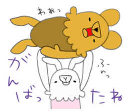 Rabbit and Beaar 2 sticker #10098895