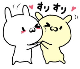 heartrending love (rabbit) sticker #10099916