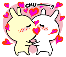 heartrending love (rabbit) sticker #10099947