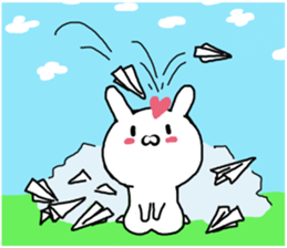 heartrending love (rabbit) sticker #10099949