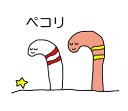 Everyday of spotted garden eel sticker #10100559