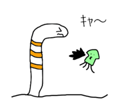 Everyday of spotted garden eel sticker #10100564