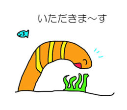 Everyday of spotted garden eel sticker #10100565