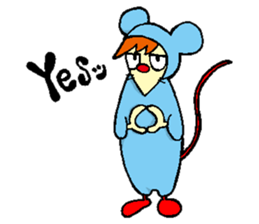 Everyone Friends!!!  Mouse's  Maaasu!!!! sticker #10100895