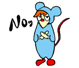 Everyone Friends!!! Mouse's Maaasu!!!! sticker #10100896
