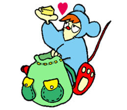 Everyone Friends!!!  Mouse's  Maaasu!!!! sticker #10100903