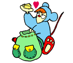 Everyone Friends!!! Mouse's Maaasu!!!! sticker #10100903