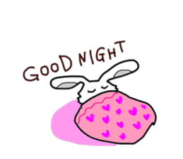 Rabbit in the shape of Gothic and cute sticker #10101870