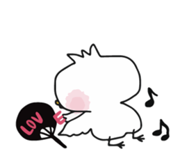 The bird which goes to the concert sticker #10101951
