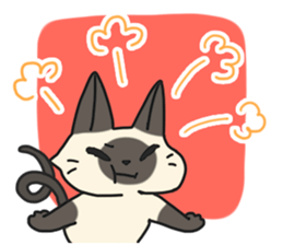Siamese cat sticker(English ver) sticker #10102339