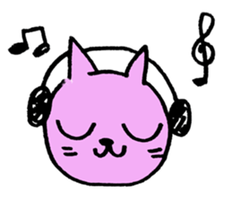 violet cat sticker sticker #10102996
