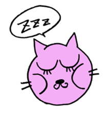 violet cat sticker sticker #10103009