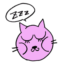 violet cat sticker sticker #10103009