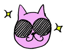 violet cat sticker sticker #10103015