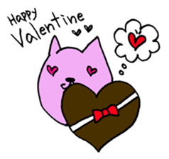violet cat sticker sticker #10103019