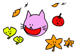 violet cat sticker sticker #10103030
