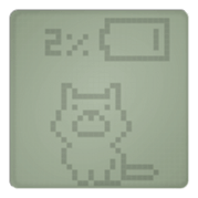 Dog in a small LCD sticker #10103081