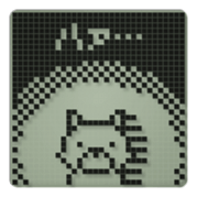 Dog in a small LCD sticker #10103082