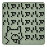 Dog in a small LCD sticker #10103087