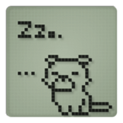 Dog in a small LCD sticker #10103108