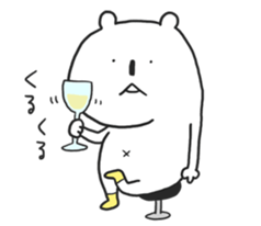 Bear wearing socks sticker #10103397