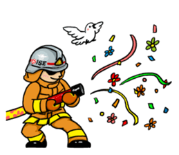 RISE  FIREFIGHTER STICKER sticker #10103791