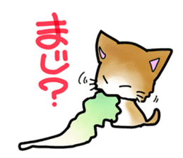 Chinese cabbage cat sticker #10104159
