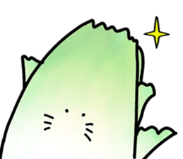 Chinese cabbage cat sticker #10104168