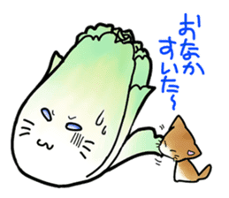 Chinese cabbage cat sticker #10104186