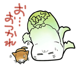 Chinese cabbage cat sticker #10104191