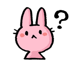 Cuuute? rabbit Sticker sticker #10104273