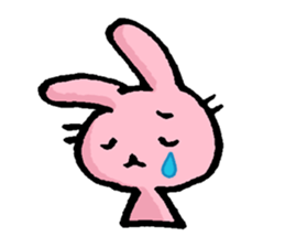 Cuuute? rabbit Sticker sticker #10104274