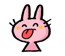 Cuuute? rabbit Sticker sticker #10104275