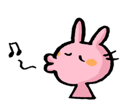 Cuuute? rabbit Sticker sticker #10104277