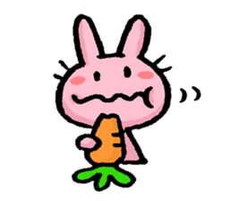 Cuuute? rabbit Sticker sticker #10104278