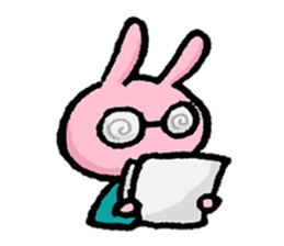 Cuuute? rabbit Sticker sticker #10104280