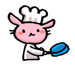 Cuuute? rabbit Sticker sticker #10104281