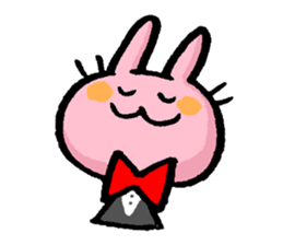 Cuuute? rabbit Sticker sticker #10104288