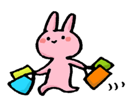 Cuuute? rabbit Sticker sticker #10104291