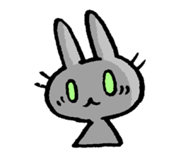 Cuuute? rabbit Sticker sticker #10104293