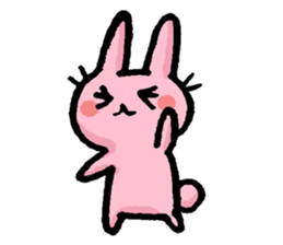 Cuuute? rabbit Sticker sticker #10104294