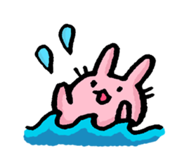 Cuuute? rabbit Sticker sticker #10104296