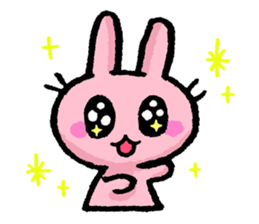 Cuuute? rabbit Sticker sticker #10104298