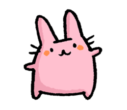 Cuuute? rabbit Sticker sticker #10104300