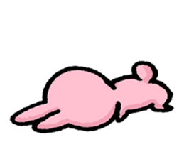 Cuuute? rabbit Sticker sticker #10104301