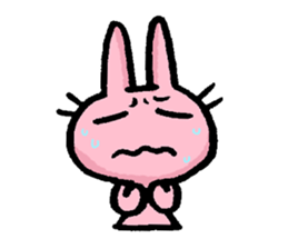 Cuuute? rabbit Sticker sticker #10104302