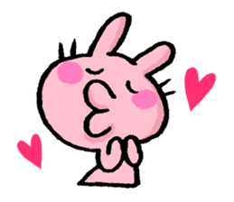 Cuuute? rabbit Sticker sticker #10104303