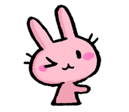 Cuuute? rabbit Sticker sticker #10104304