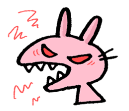 Cuuute? rabbit Sticker sticker #10104305